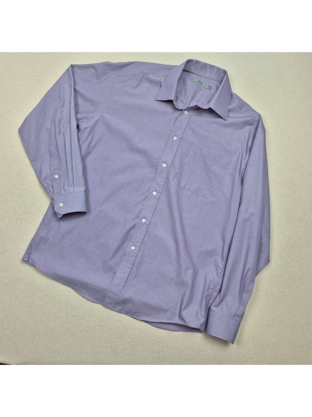 Marks & Spencer Men's Long Sleeve Button Up Purple Dress Shirt Sz 39 15½